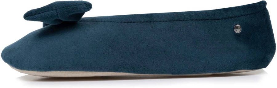 Isotoner Dames Ballerina Pantoffel Bleu Canard