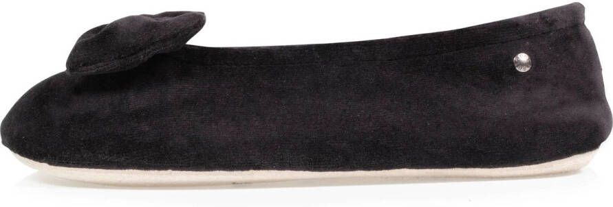 Isotoner Dames Ballerina Pantoffel Noir