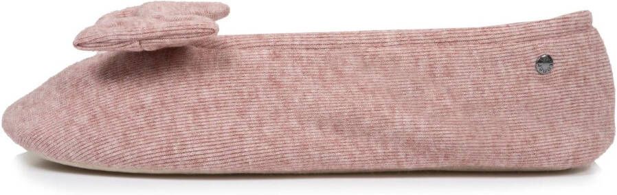 Isotoner Dames Ballerina Pantoffel Rose Chiné