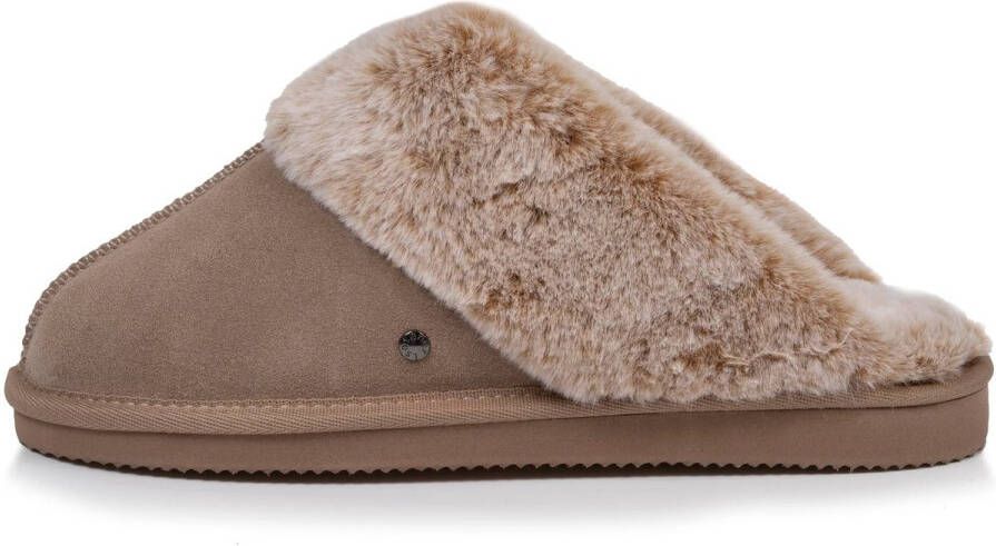 Isotoner Dames Pantoffel Beige