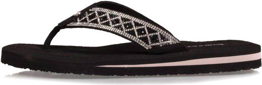 Isotoner Dames Teenslipper Zwart