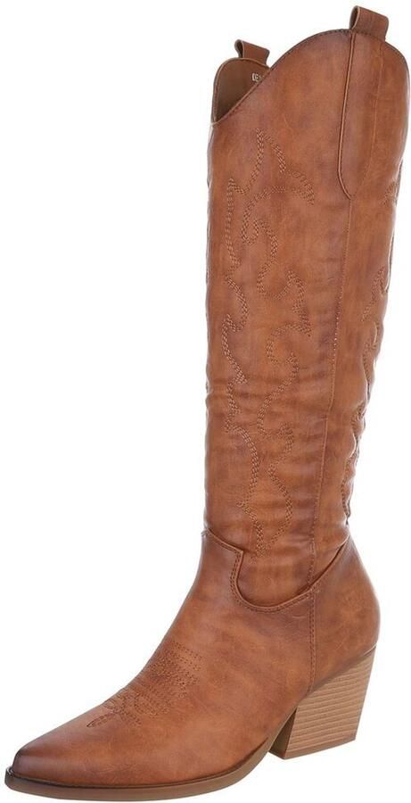 Italy Design Cowboylaars hoge schacht dames