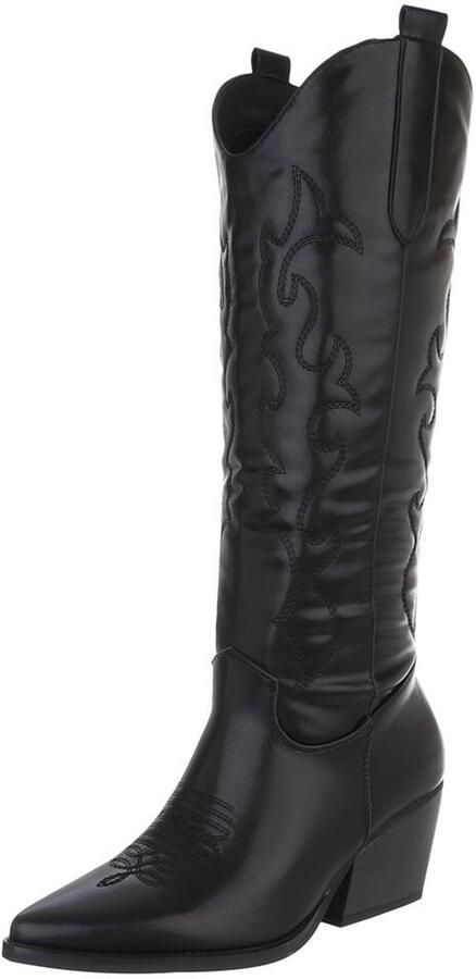 Italy Design Cowboylaarzen Hoge schacht en blokhak Dames