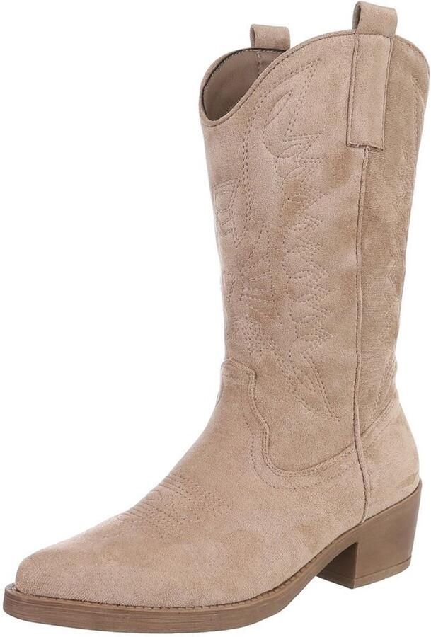 Italy Design Dames cowboylaars hoge schacht casual gebruik