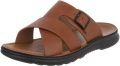 Italy Design Dames muil sandalen met gesp en comfortzool - Camel