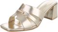 Italy Design Dames muiltjes met blokhak en sierdetail - Goud