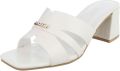 Italy Design Dames muiltjes met blokhak en sierdetail - Wit