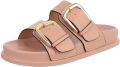 Italy Design Dames Muiltjes Sandaal met Gesp en Comfortzool - Roze