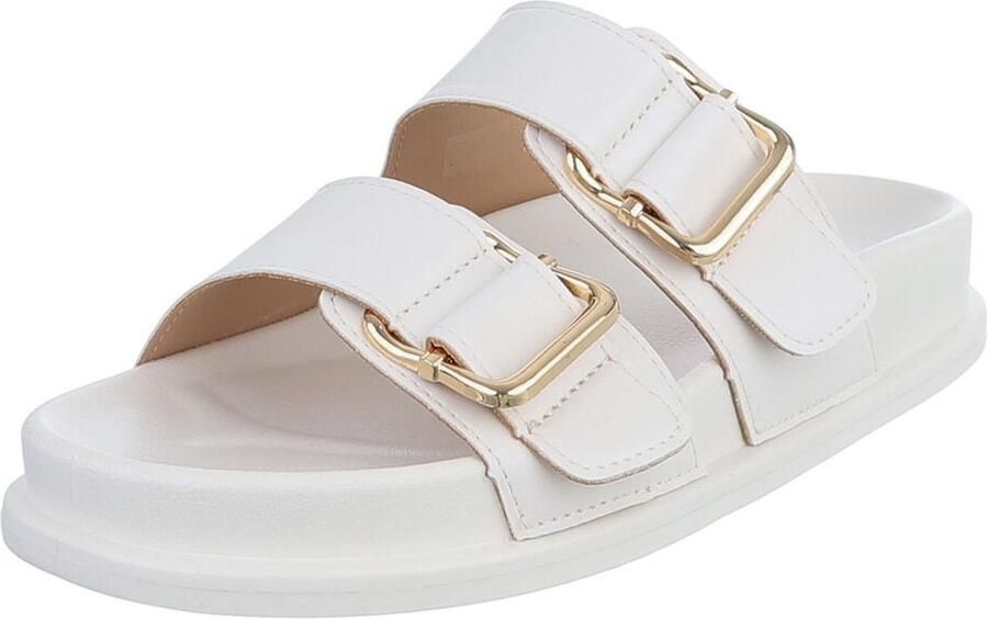 Italy Design Dames Slipper met Dubbele Band en Gesp