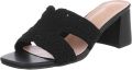 Italy Design Dames slippers blokhak instapmodel - Zwart