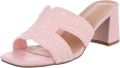 Italy Design Dames slippers blokhak instapmodel - Lichtroze