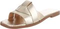 Italy Design Dames slippers gekruiste bandjes instapmodel - Goud