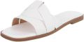 Italy Design Dames slippers gekruiste bandjes instapmodel - Wit
