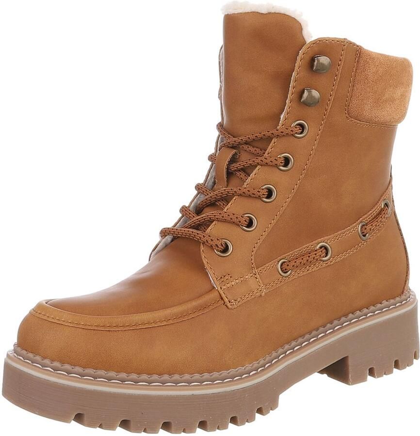 Italy Design Enkelboot Vetersluiting Dames