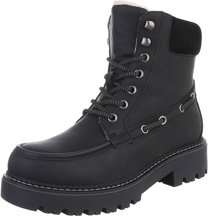 Italy Design Enkelboot Vetersluiting Dames
