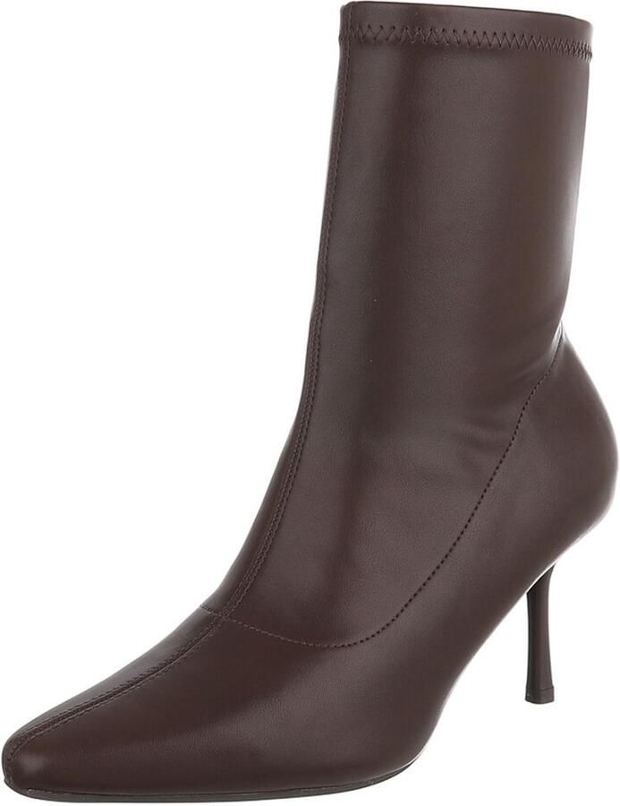 Italy Design Enkelboots Hoge schacht en hak Dames