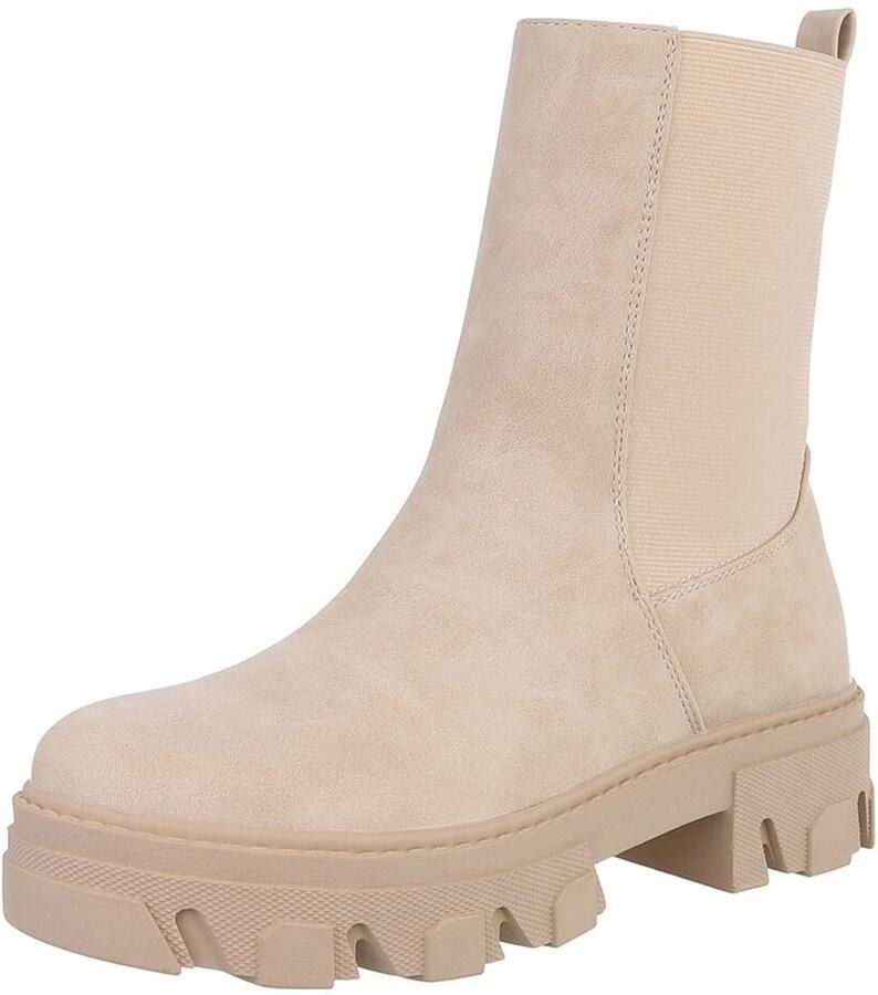Italy Design Enkellaars Elastische Schacht Dames