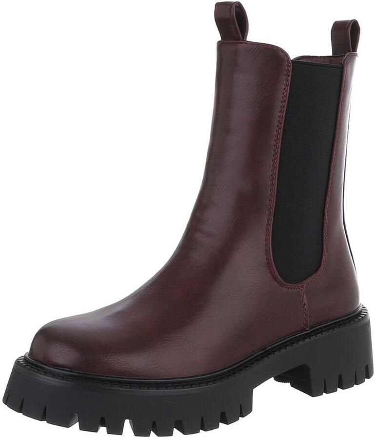 Italy Design Enkellaars Hoge schacht en profielzool Dames