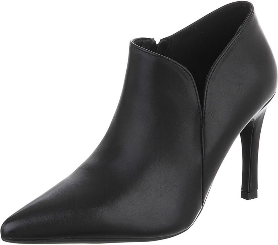Italy Design Enkellaars met hak puntneus dames