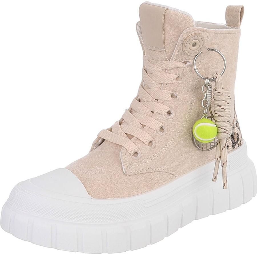 Italy Design Enkellaars Vetermodel en plateauzool Dames