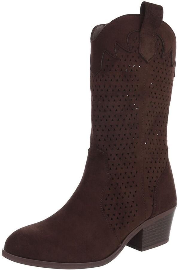 Italy Design Enkellaars western look dames