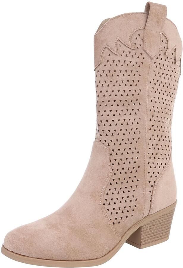 Italy Design Enkellaars western look dames