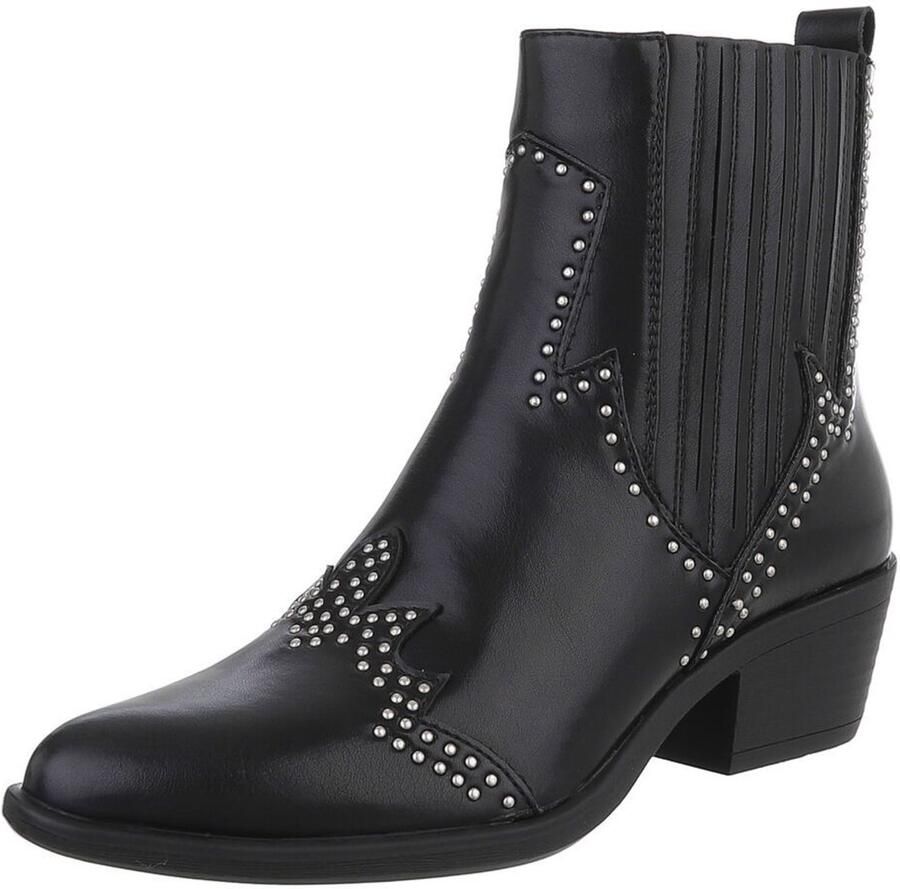 Italy Design Enkellaars western look dames