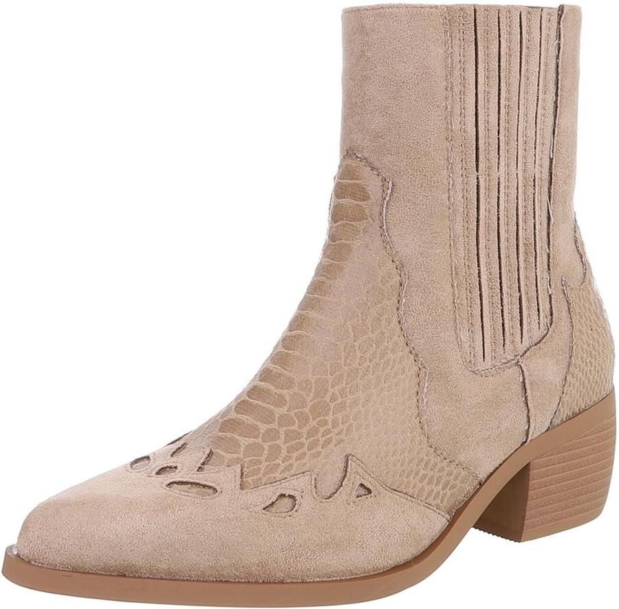 Italy Design Enkellaars western stijl dames