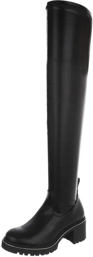 Italy Design Hoge laars Blokhak en profielzool Dames