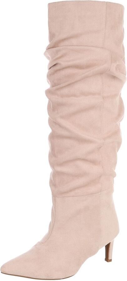 Italy Design Hoge laars geplooide schacht dames