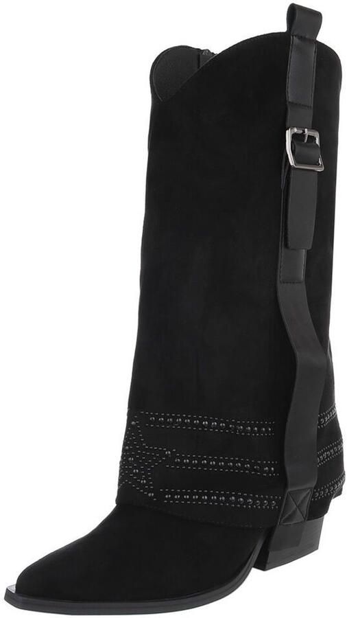 Italy Design Hoge laars gespdetail dames
