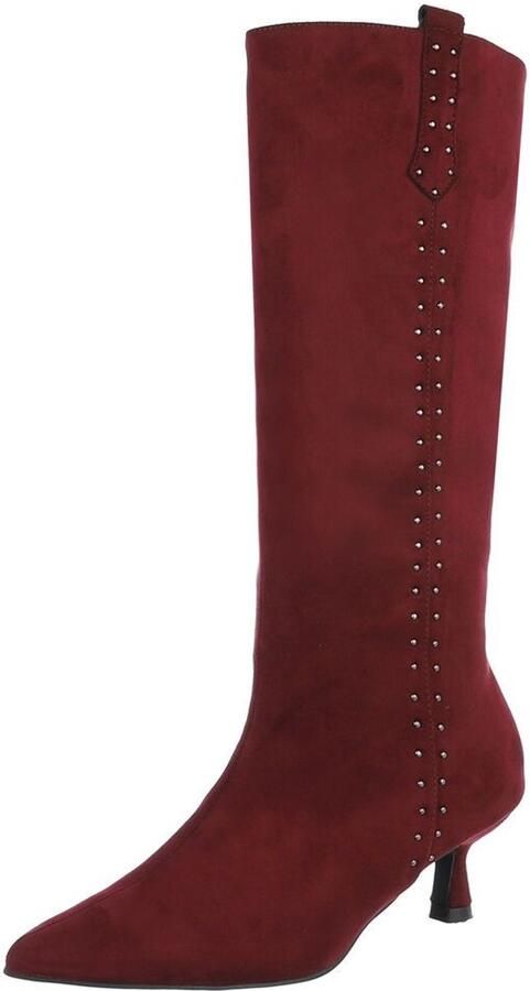 Italy Design Hoge laars puntige neus dames