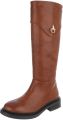 Italy Design Kniehoge laars decoratief detail dames - Camel