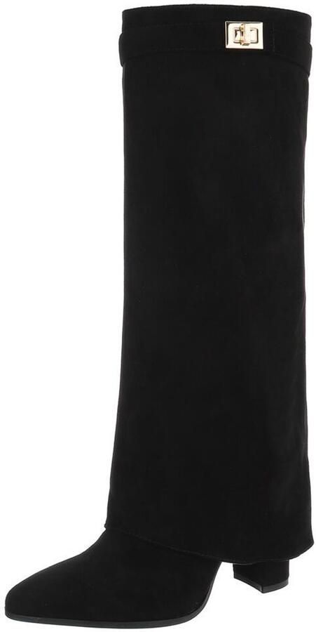 Italy Design Elegante kniehoge enkellaars met blokhak voor dames - Foto 2