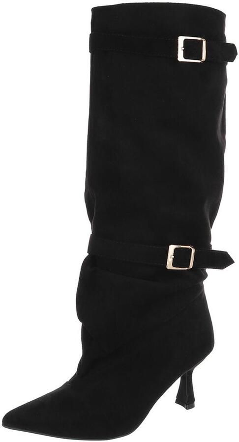 Italy Design Laarzen Hoge schacht en gespdetail Dames