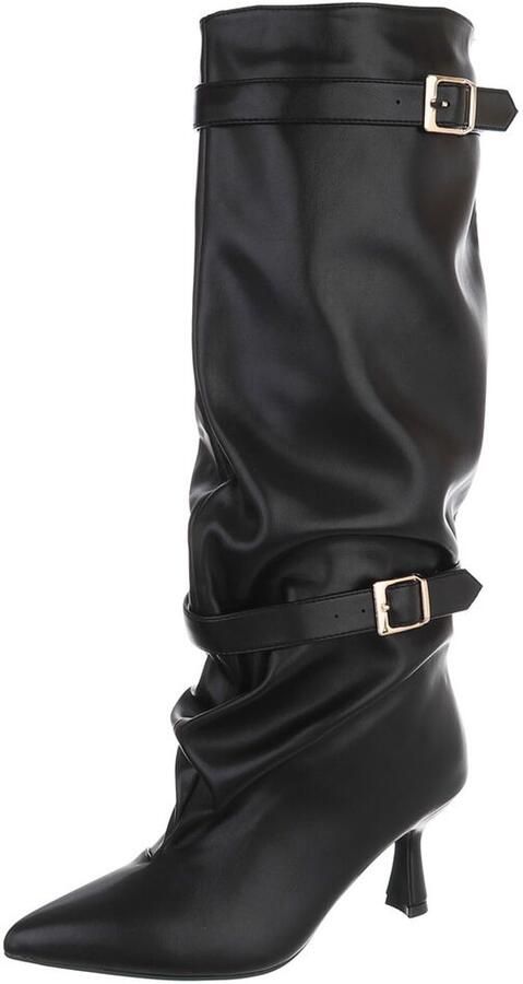 Italy Design Laarzen Hoge schacht en gespdetail Dames