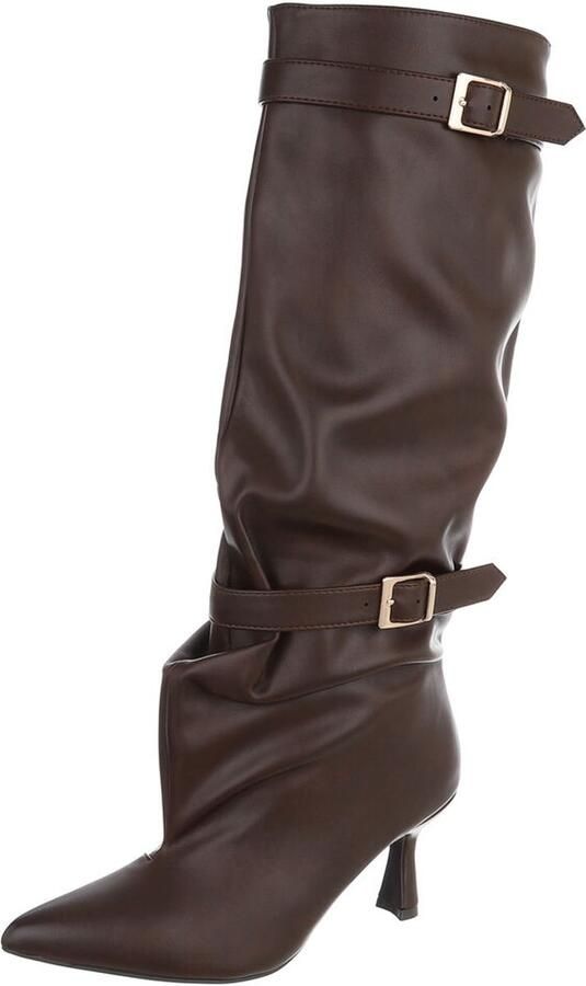 Italy Design Laarzen Hoge schacht en gespdetail Dames
