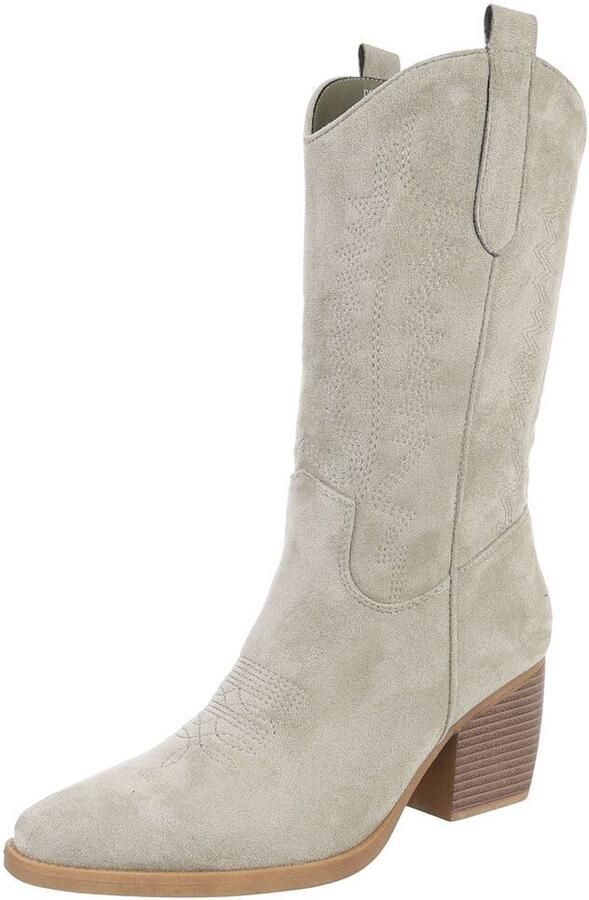Italy Design Laarzen Western stijl blokhak Dames