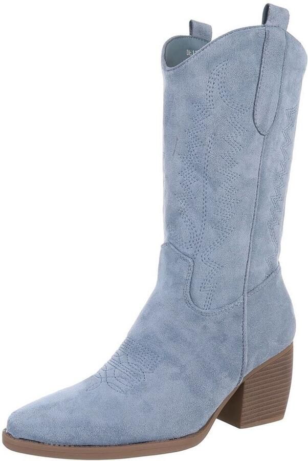 Italy Design Laarzen Western stijl blokhak Dames