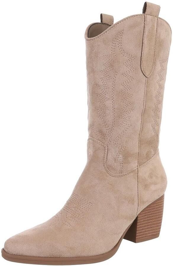 Italy Design Laarzen Western stijl blokhak Dames