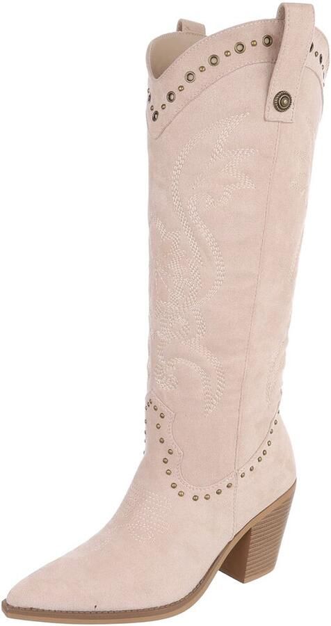 Italy Design Laarzen Western stijl en blokhak Dames