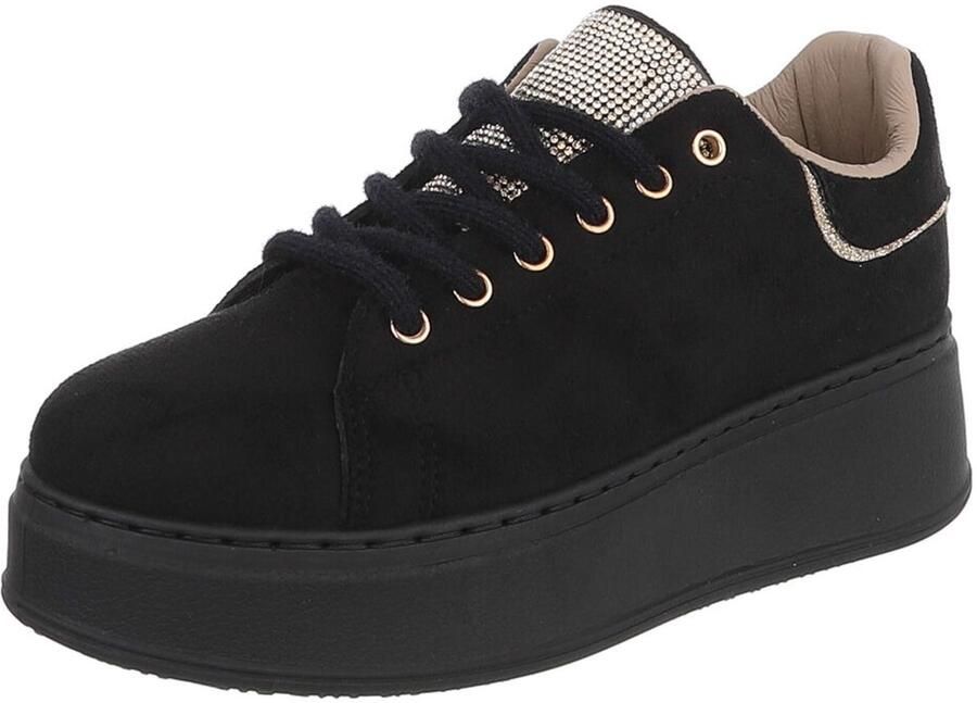 Italy Design Lage veterschoen platformzool dames