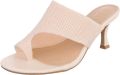 Italy Design Muil met hak open hiel dames - Beige