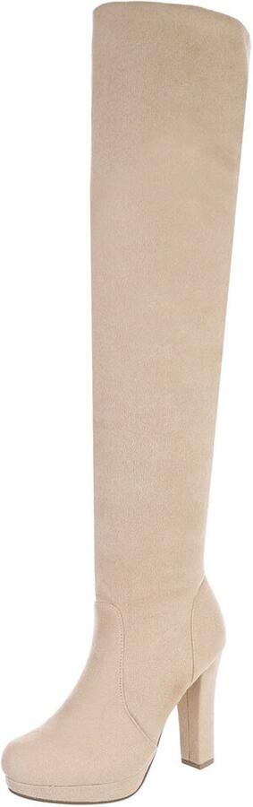 Italy Design Overknee laars met hak dames stijlvol