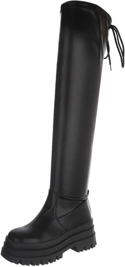 Italy Design Overknee laarzen profielzool dames