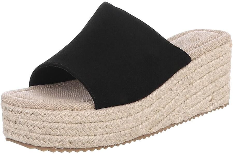 Italy Design Plateau Slippers Espadrille Instapmodel Dames