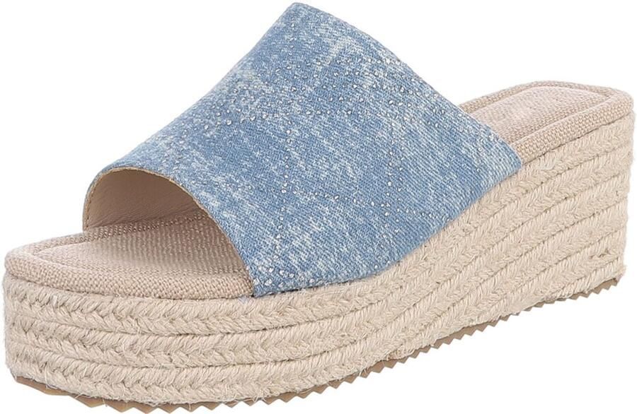Italy Design Plateau Slippers Espadrille Instapmodel Dames