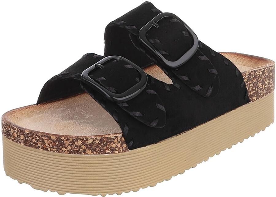Italy Design Plateau slippers verstelbare gespen dames