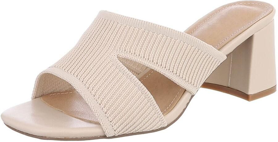 Italy Design Sandaal blokhak en kruisbands dames