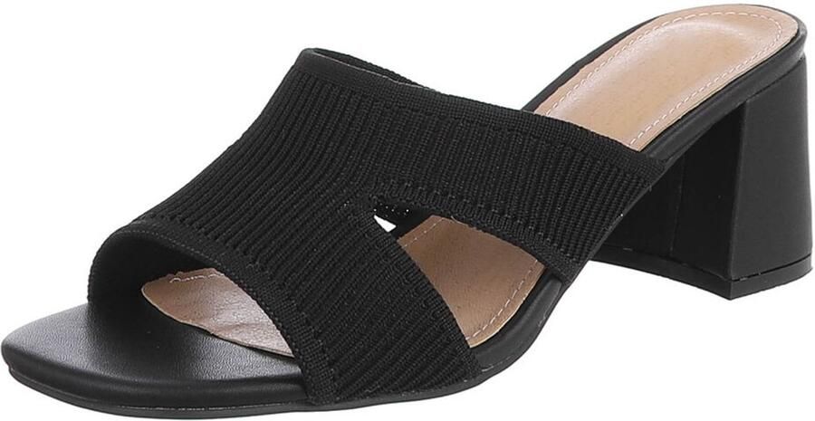 Italy Design Sandaal blokhak en kruisbands dames